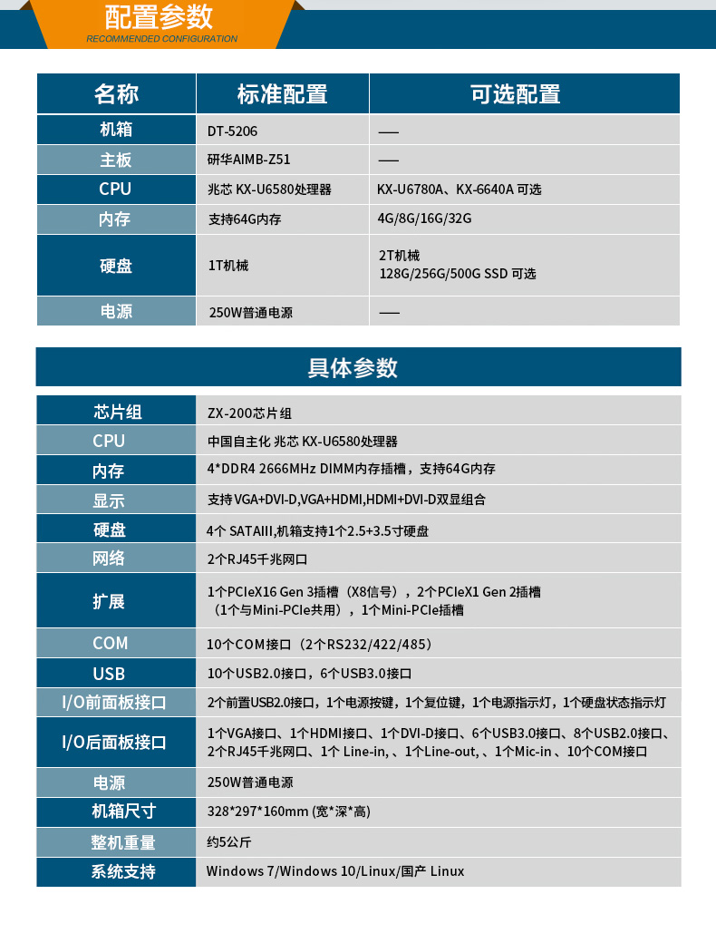 國(guó)產(chǎn)化工控機(jī)電腦,兆芯KX-U6580 CPU,DT-5206-Z51.jpg