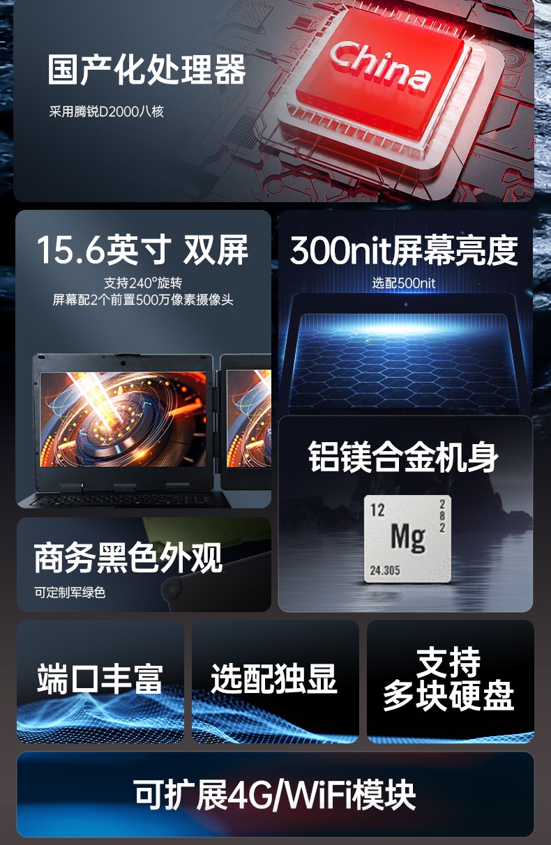 國(guó)產(chǎn)化加固便攜機(jī),上翻雙屏筆記本,DT-S1425CU-FD2K.jpg