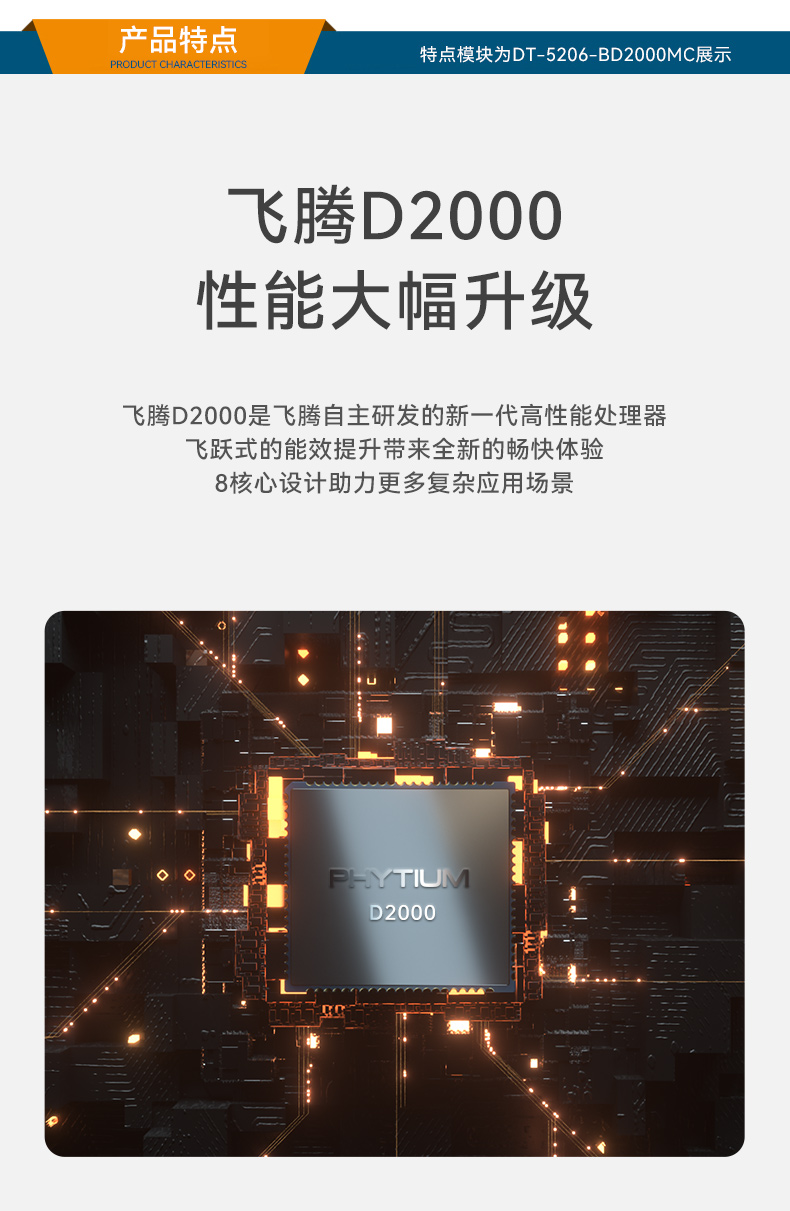東田國產(chǎn)飛騰D2000 CPU,壁掛式工控機(jī),DT-5206-BD2000MC.jpg