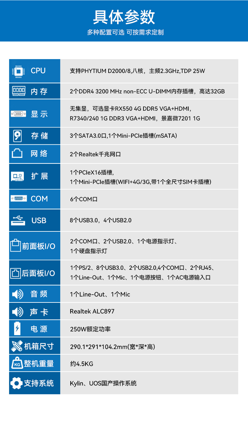 國(guó)產(chǎn)飛騰桌面式工控機(jī),搭載Kylin UOS國(guó)產(chǎn)系統(tǒng),DTB-2102L-BD2KMC.jpg